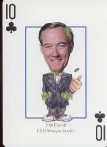 PHIL PURCELL CEO Morgan Stanley Financial Playing Card  