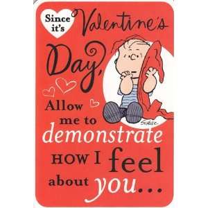 Greeting Card Valentines Day Peanuts Since Its Valentines Day 