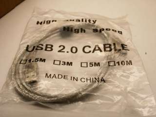   wholesale USB 2.0 A male to Mini B 5 pin male cable plug 4.8ft  