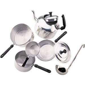 piece Stainless Steel Playset *Set includes covered pot, tea kettle 