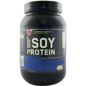  100% Soy Protein   Strawberry Smoothie   2 lbs   Powder 