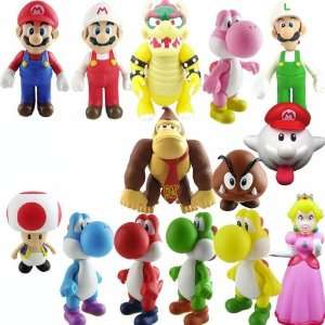  Super Mario Bros PVC Figure Collectors Set of 15: Toys 