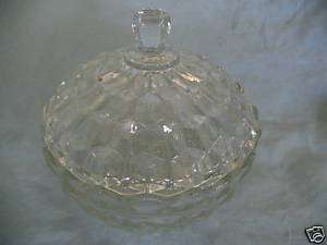 Covered Clear American Whitehall Bowl Candy Dish  