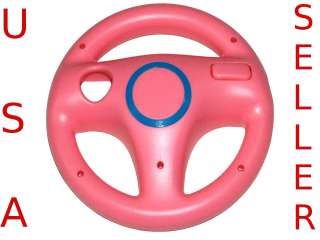 Pink wii steering wheel for realistic driving experience on 