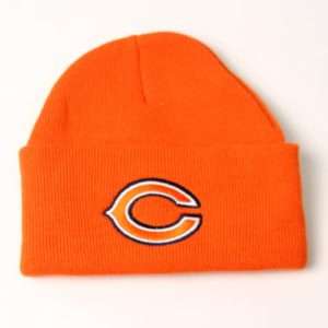 Chicago Bears Orange Knit Cap (NEW) Winter Toboggan Hat  