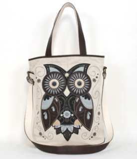 Loungefly grey/brown Owl Canvas Tote Bag ( Grocery Shopping Handbag 