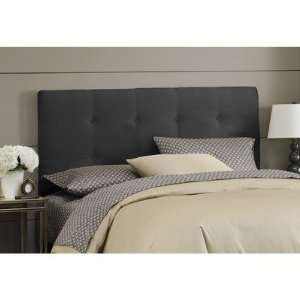  Double Button Tufted Headboard in Black Size: Full: Home 