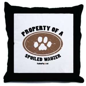  Wauzer dog Pets Throw Pillow by  