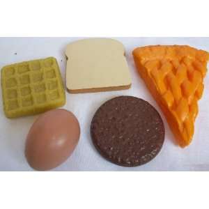   , Egg, Pie, Waffle, Bread and Cookie Replacement Toys Toys & Games