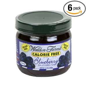 Walden Farms Blueberry Spread, 12 Ounce (Pack of 6)