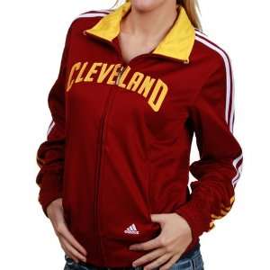   NBA Womens On Court Track Jacket, Wine Red